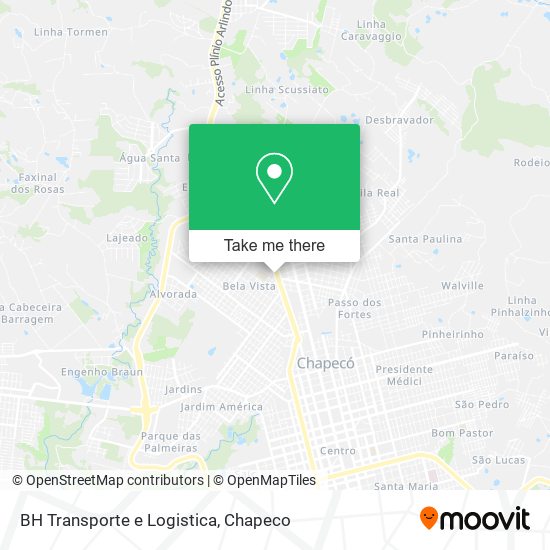 Mapa BH Transporte e Logistica