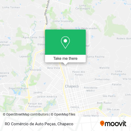 RO Comércio de Auto Peças map