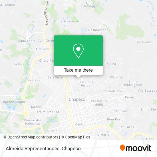 Mapa Almeida Representacoes