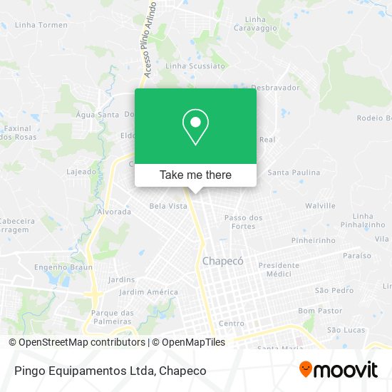 Pingo Equipamentos Ltda map