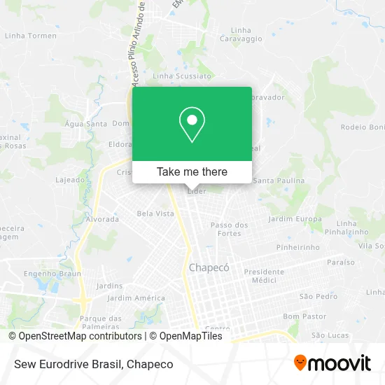 Sew Eurodrive Brasil map