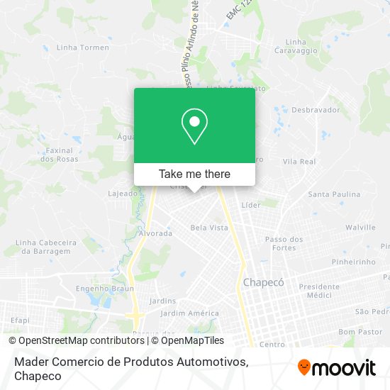 Mader Comercio de Produtos Automotivos map