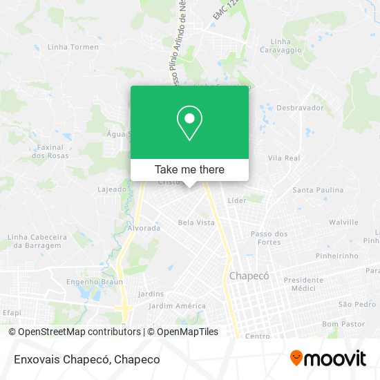 Enxovais Chapecó map