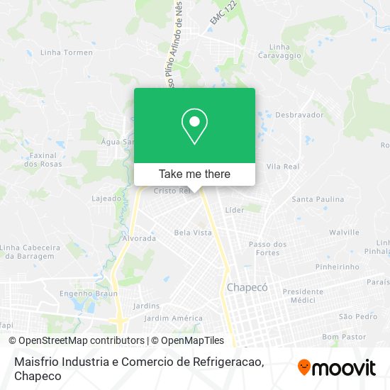 Mapa Maisfrio Industria e Comercio de Refrigeracao