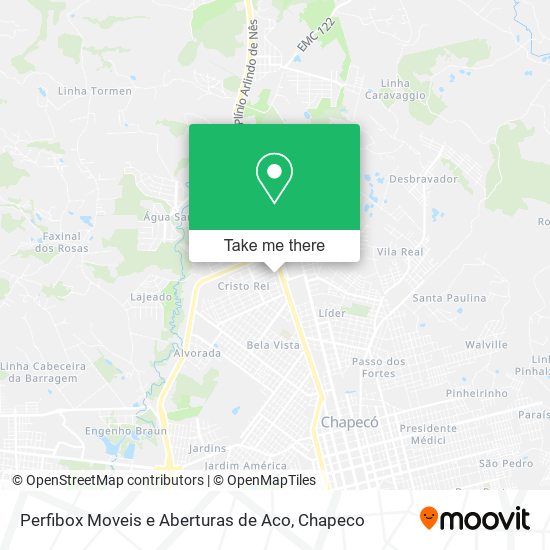 Perfibox Moveis e Aberturas de Aco map