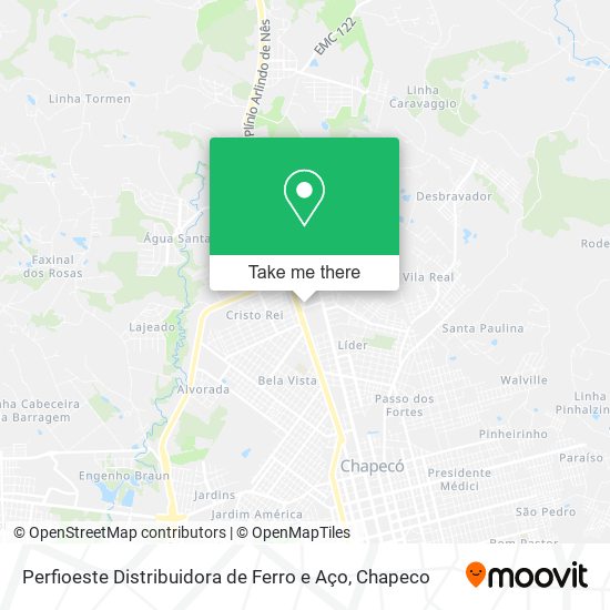 Perfioeste Distribuidora de Ferro e Aço map