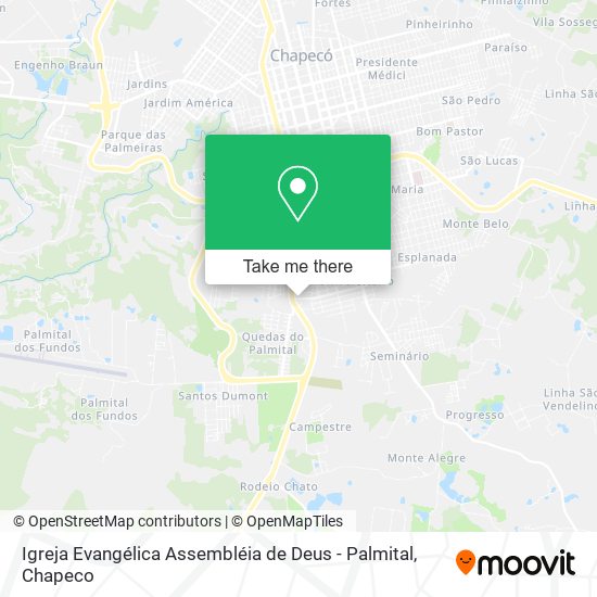 Mapa Igreja Evangélica Assembléia de Deus - Palmital