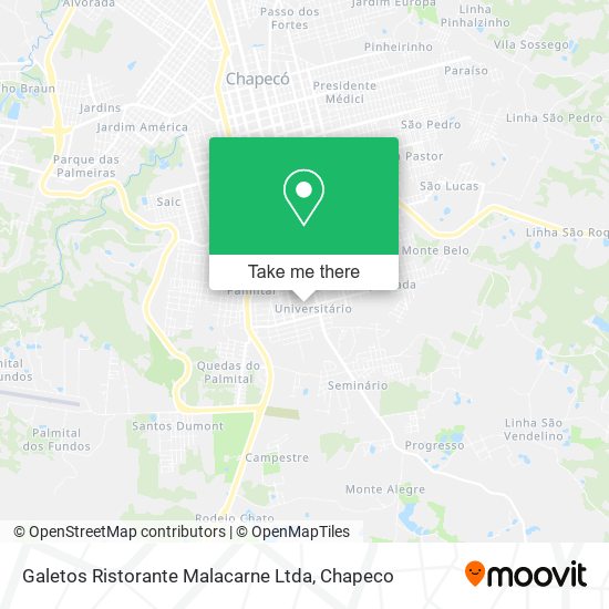 Galetos Ristorante Malacarne Ltda map