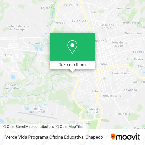Verde Vida Programa Oficina Educativa map