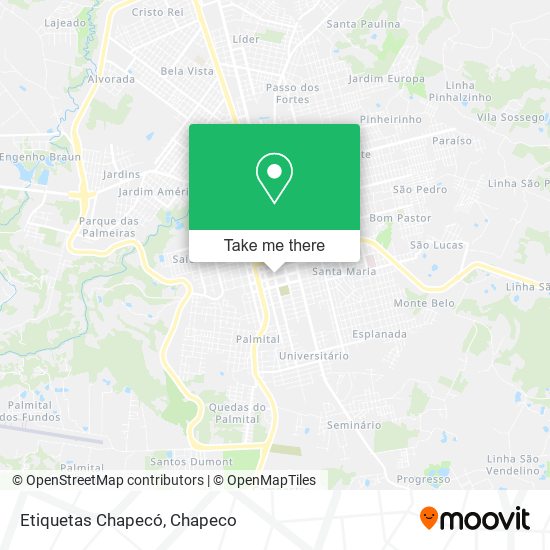 Etiquetas Chapecó map