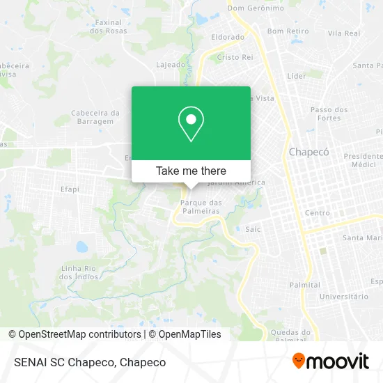 SENAI SC Chapeco map