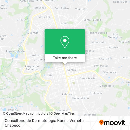 Consultorio de Dermatologia Karine Vernetti map