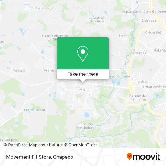Movement Fit Store map