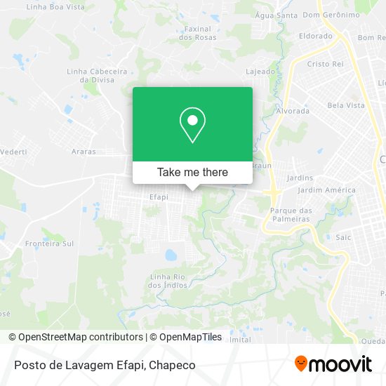 Posto de Lavagem Efapi map