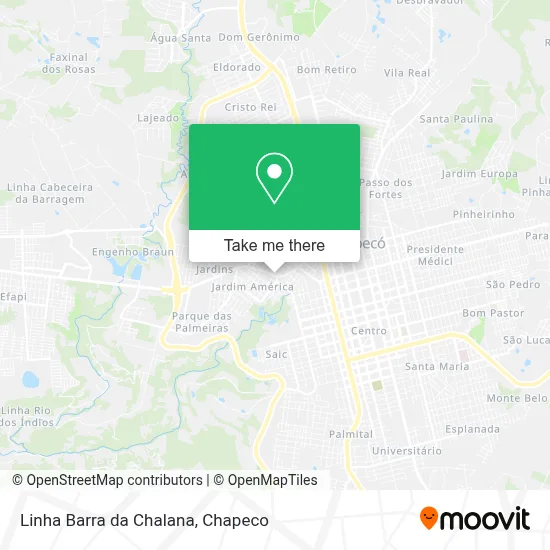 Linha Barra da Chalana map