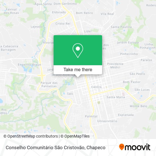 Conselho Comunitário São Cristovão map