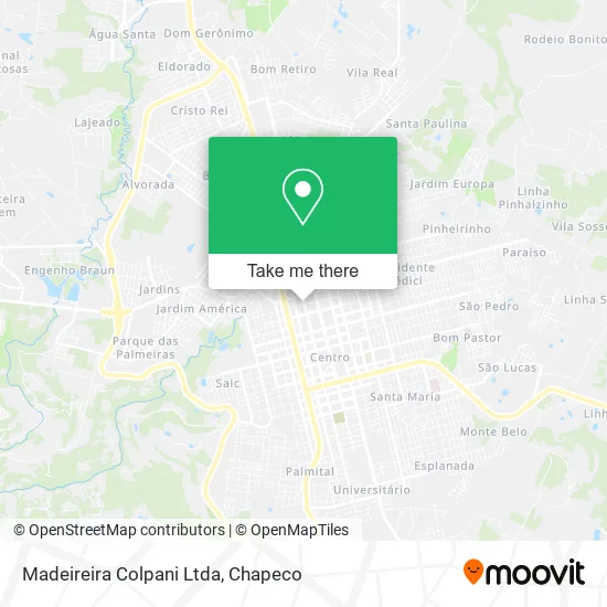 Madeireira Colpani Ltda map
