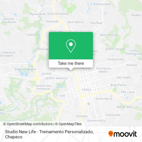 Studio New Life - Treinamento Personalizado map