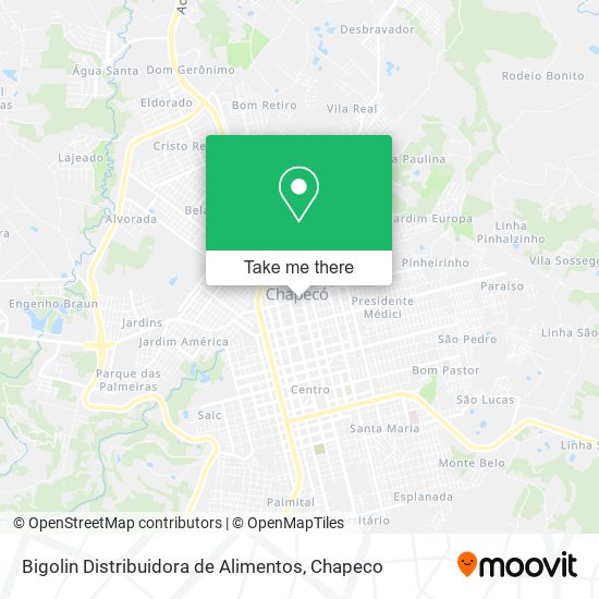 Bigolin Distribuidora de Alimentos map