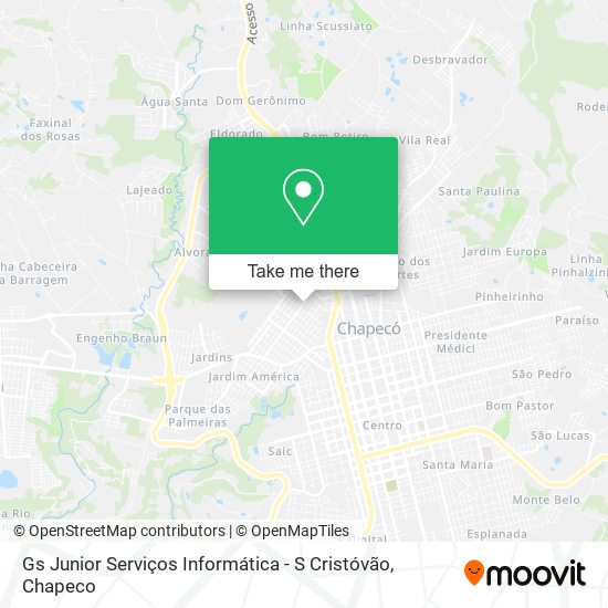 Gs Junior Serviços Informática - S Cristóvão map