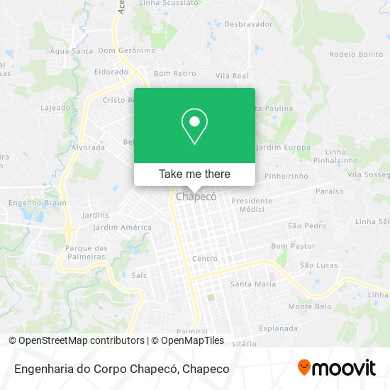 Engenharia do Corpo Chapecó map