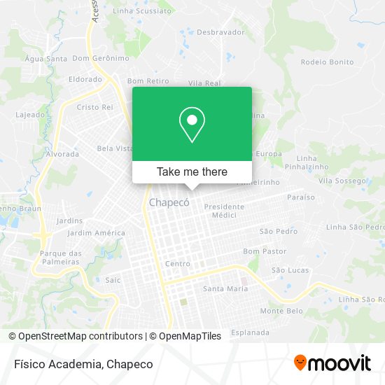 Físico Academia map