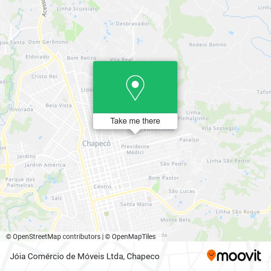 Jóia Comércio de Móveis Ltda map