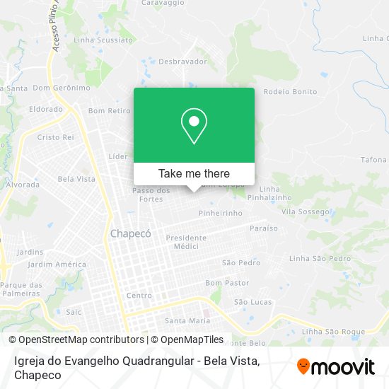 Igreja do Evangelho Quadrangular - Bela Vista map