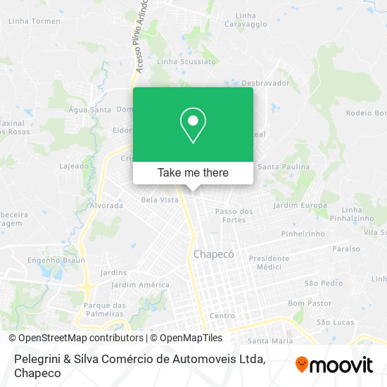 Pelegrini & Silva Comércio de Automoveis Ltda map