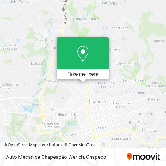 Auto Mecânica Chapeação Werich map