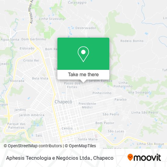 Aphesis Tecnologia e Negócios Ltda. map