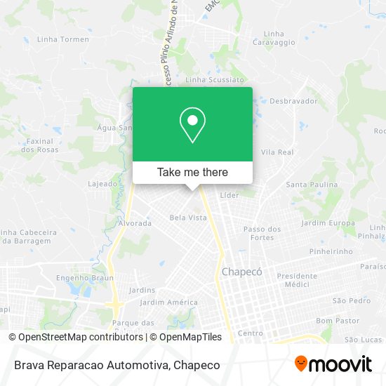 Brava Reparacao Automotiva map