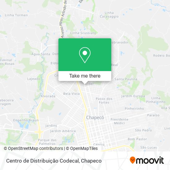 Centro de Distribuição Codecal map