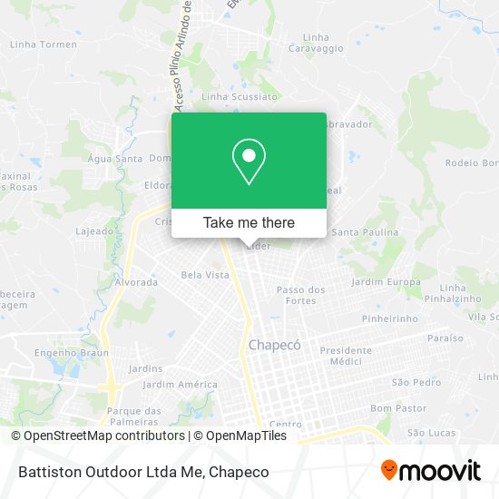 Battiston Outdoor Ltda Me map