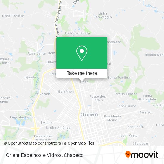 Orient Espelhos e Vidros map