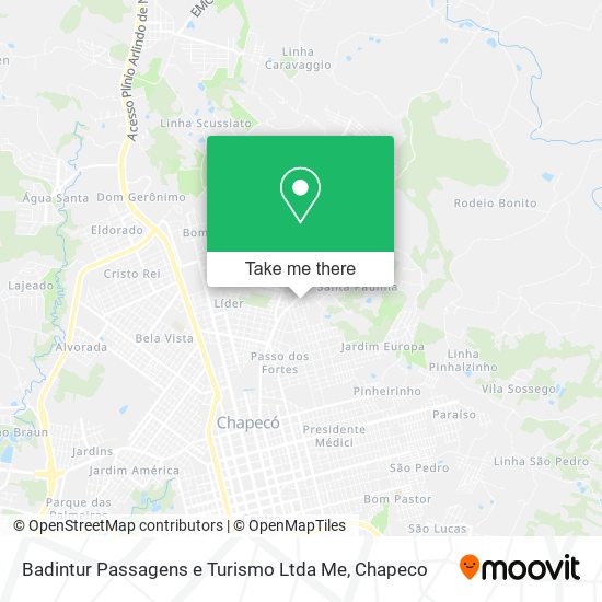 Badintur Passagens e Turismo Ltda Me map