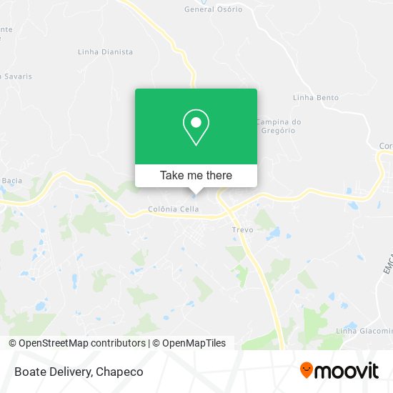 Boate Delivery map