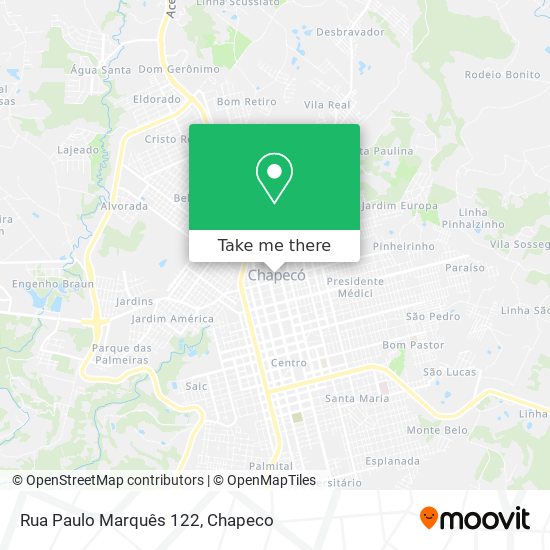 Mapa Rua Paulo Marquês 122