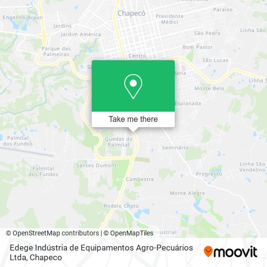 Edege Indústria de Equipamentos Agro-Pecuários Ltda map