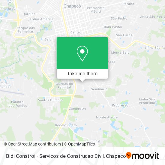 Mapa Bidi Constroi - Servicos de Construcao Civil