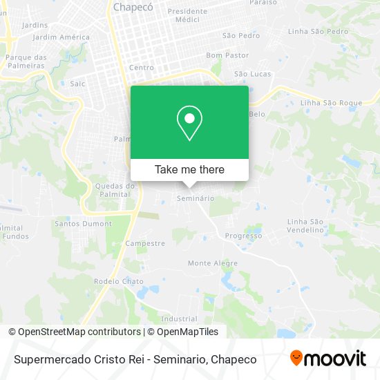 Mapa Supermercado Cristo Rei - Seminario