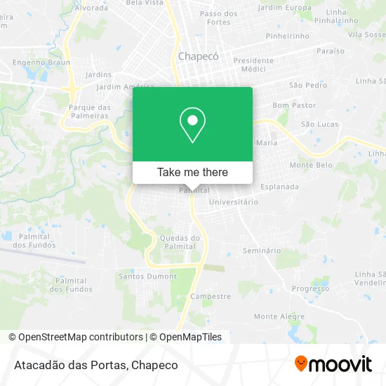 Atacadão das Portas map