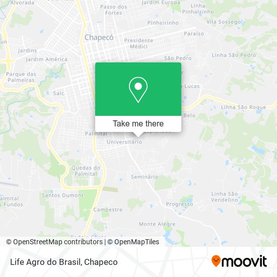 Mapa Life Agro do Brasil