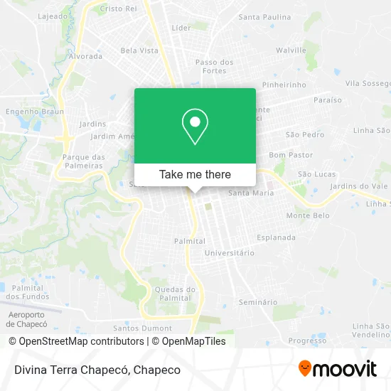 Divina Terra Chapecó map