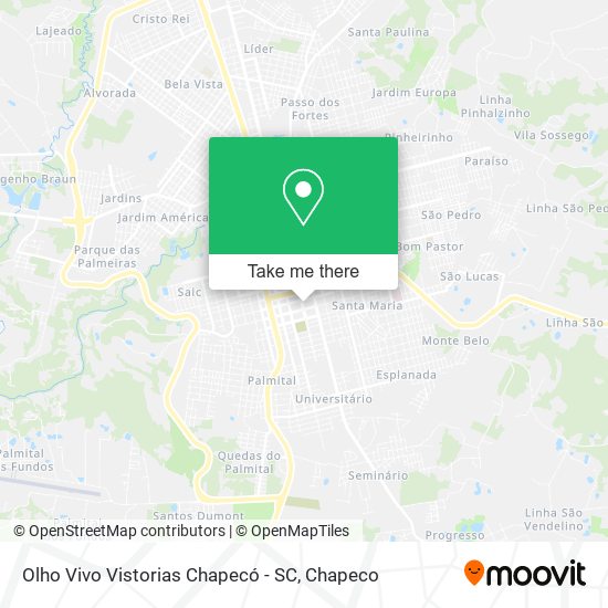 Olho Vivo Vistorias Chapecó - SC map