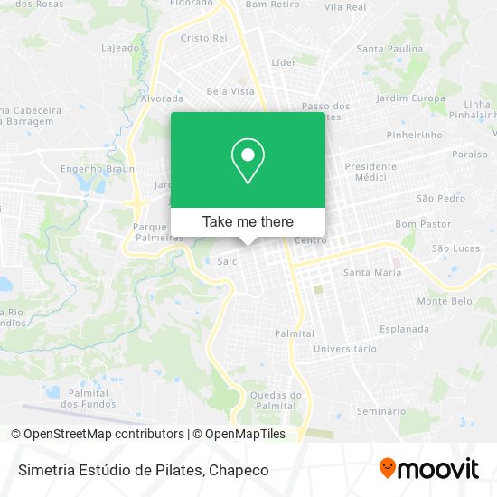 Simetria Estúdio de Pilates map