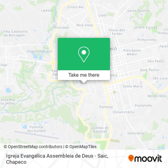 Igreja Evangélica Assembleia de Deus - Saic map