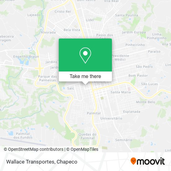 Wallace Transportes map