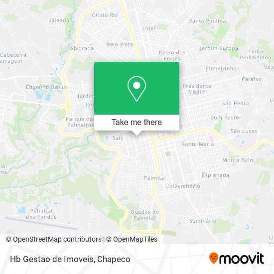 Hb Gestao de Imoveis map