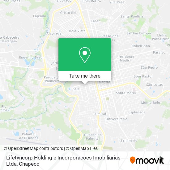 Lifetyncorp Holding e Incorporacoes Imobiliarias Ltda map